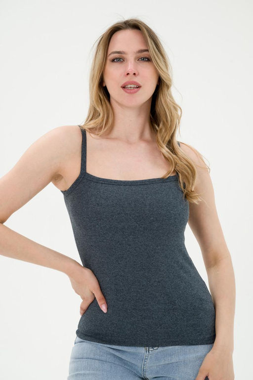 Топ женский из рибаны антрацит - Амадэль фото 2