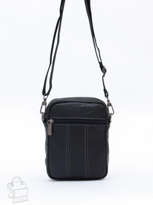 Сумка мужская кожаная 8612S black Fuzhiniao