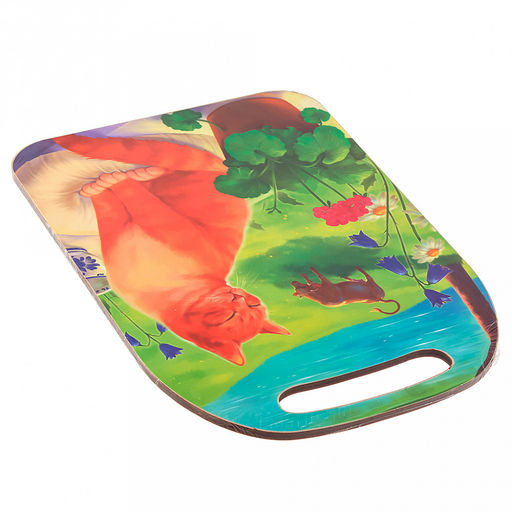 Доска разделочная деревянная Рыжий кот 29х21х0,6см (Россия) - Домашняя мода фото 3