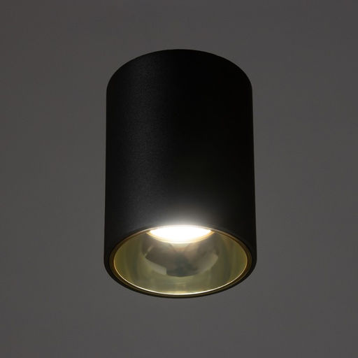 Светильник «Роллфи» LED 4000К 10 Вт DIM220 IP54 черный золото 7.5×7.5×10 см