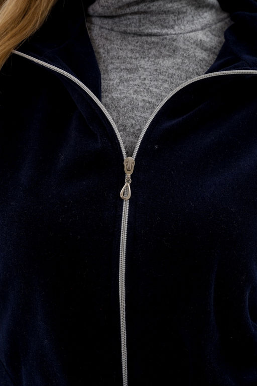 Жилет женский из велюра синий макс - Амадэль фото 28