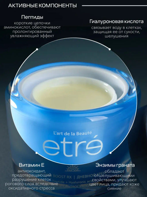 ETRE Крем дневной д/лица 35+ HYDRO BOOST RX 50 мл
