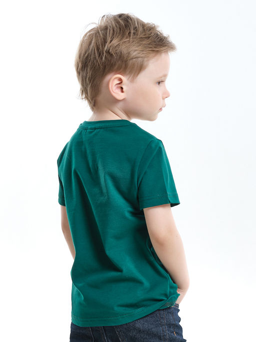 Футболка с принтом UD 7426 т.зеленый - Mini maxi фото 2