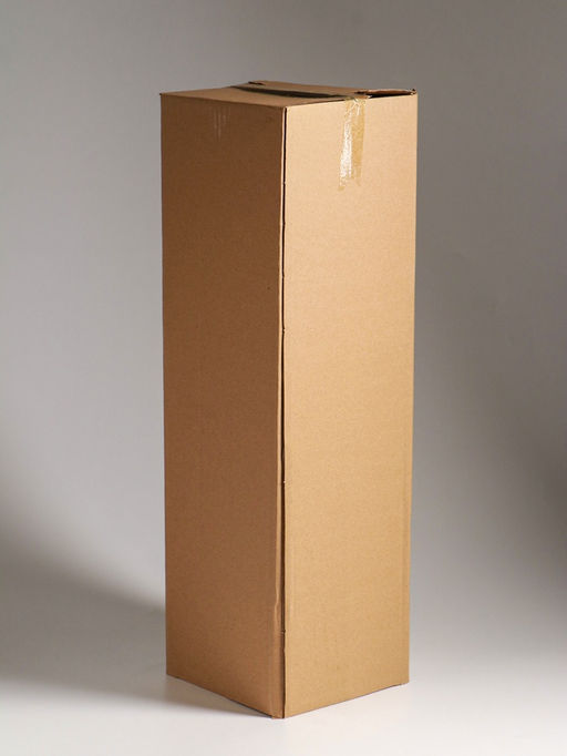 Ваза напольная «Линней», 50×15 см, стекло, серая