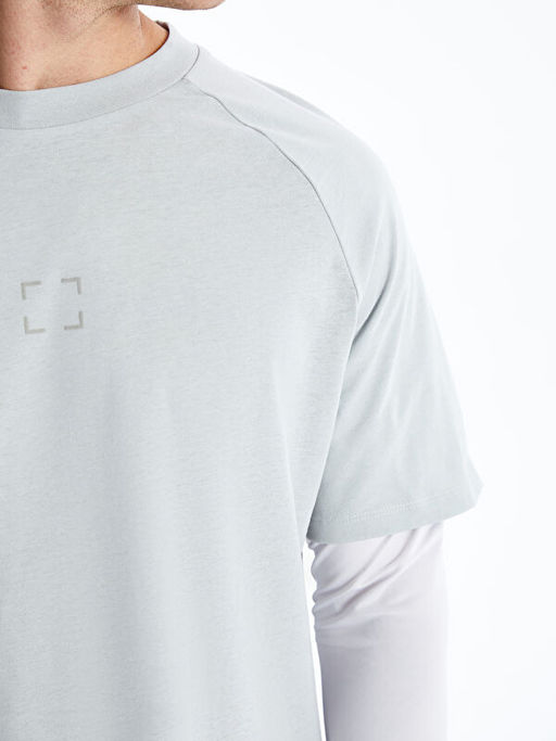 Bisiklet Yaka Uzun Kollu Erkek Ti??rt