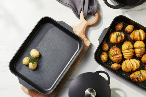 В наличии 1 шт. Форма для запекания, 34х26х5,5 см, с покрытием, алюминий, черная, Agile