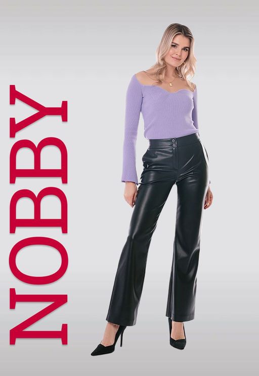 NOBBY, Женские брюки из экокожи 6-500