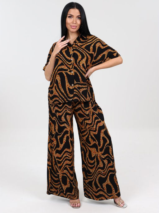 755 ЖЕНСКИЙ КОСТЮМ (брюки) (Черный) - А-дина фото 2