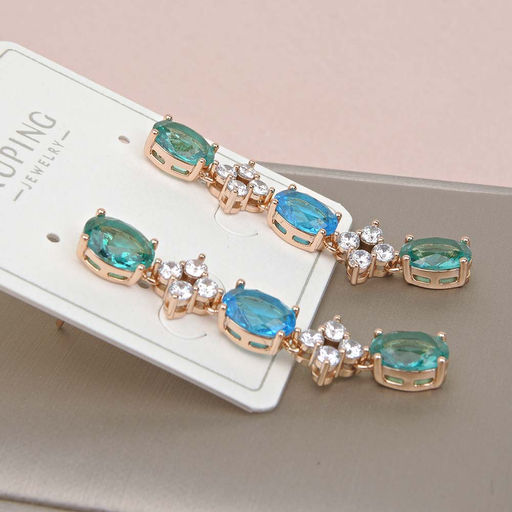 XUPING Серьги длинные на гвоздиках арт. 13 1955 (id 268456) - Rada фото 2