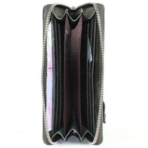 Портмоне женское Croco-ПР-956 натуральная кожа 3 отд, 11 карм, зеленый тем пулл-ап (205) 207310  фото 3