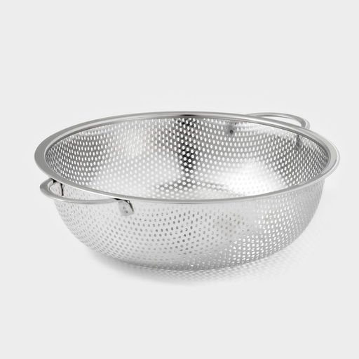 Дуршлаг с ручками «Марко», 22 см, 27×22.5×7, две ручки, цвет хромированный