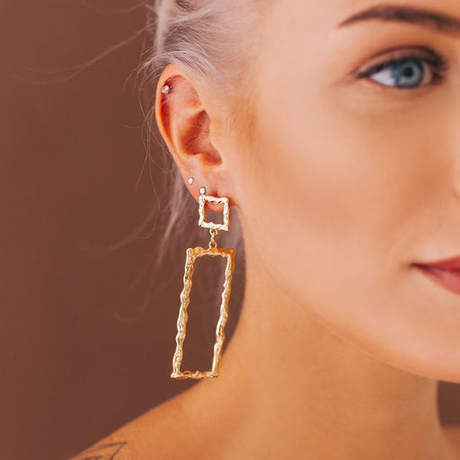 Серьги висячие Фэнтази, цвет золото, 7,3см - Queen fair фото 5