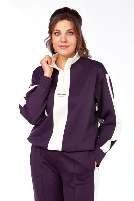 Костюм Olga Style С948 баклажан