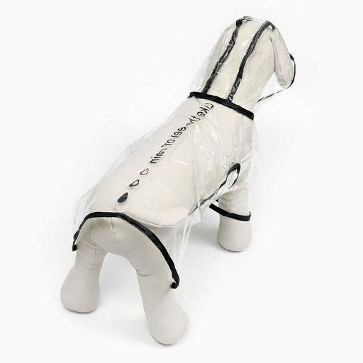 Дождевик для собак, размер L (ДС 30, ОГ 41-46, ОШ 42 см), чёрный - Simaland фото 4