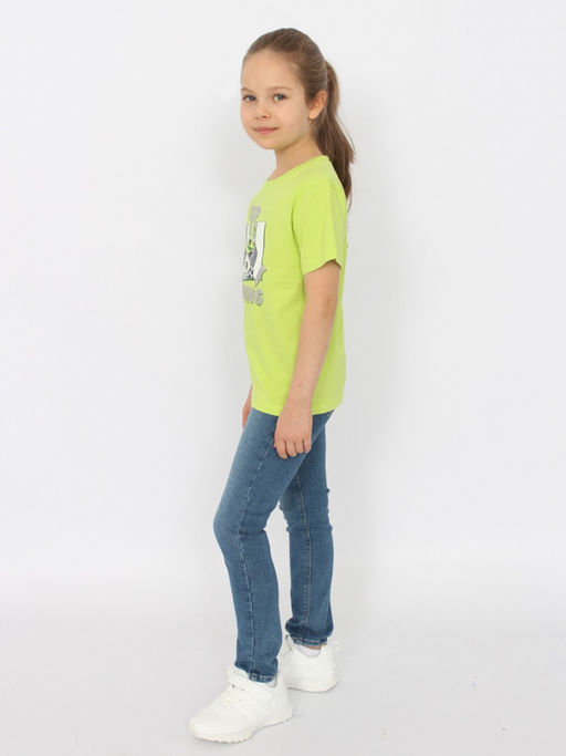 CRB wear/HSKG 63843-36 Футболка для девочки,лайм/Ex.Cherubino фото 3