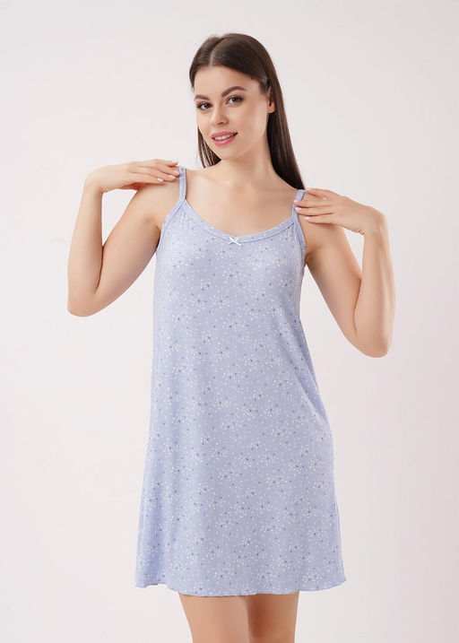 LS26-1226/1 Сорочка ночн. жен. Лазурь (ЧЗ)