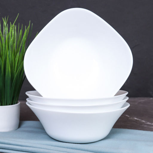 Набор салатников квадратных 4 штуки 350 мл 140 мм белый / FSW-55XN (WHITE) /уп 18/ С / - Галеонтрейд фото 6