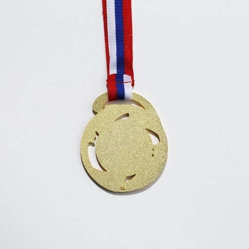 Медаль под нанесение 185 Звезды диам 5 см. Цвет зол. С лентой - Командор фото 4