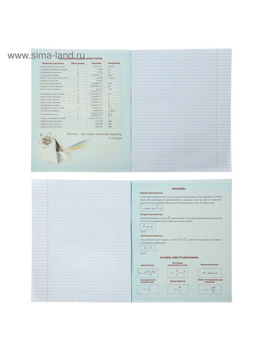 Набор предметных тетрадей Calligrata «Неон», 10 предметов, 48 листов, со справочным материалом, обложка из мелованного картона, УФ-лак, блок офсет