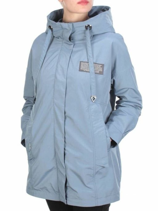 FY-221 GRAY/BLUE Ветровка женская АЛИСА (65% хлопок, 35% полиэстер) - Фабричный китай фото 3