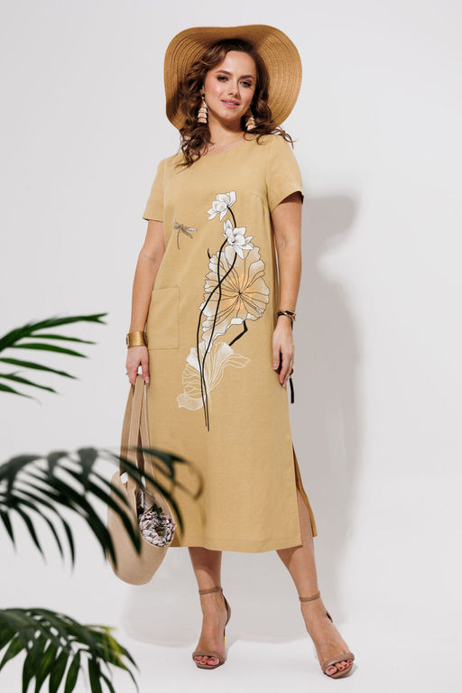 Платье Galean Style 963 песочный