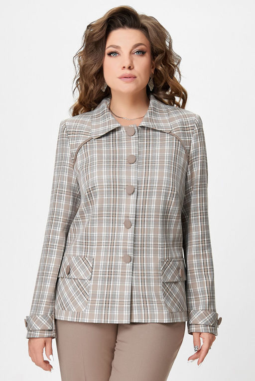 Жакет FITA 20751 бежево-коричневый