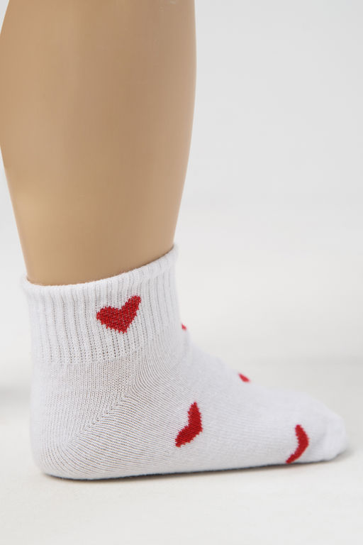 Носки детские Berchelli Любимка набор 3 пары с сердечками из хлопка с полиамидом  фото 2