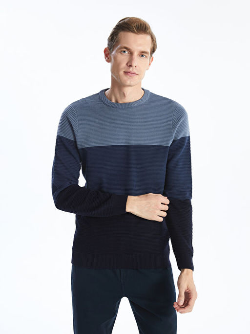 Bisiklet Yaka Erkek Triko Kazak