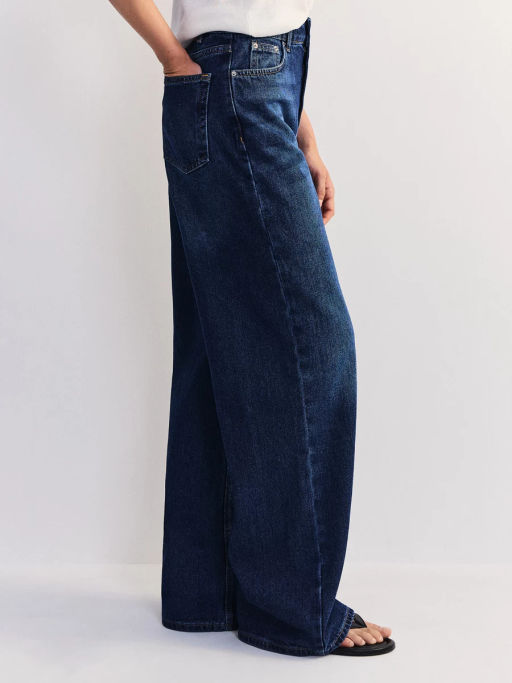 Джинсы широкие с высокой посадкой ZR2604092316-103 / Zarina  фото 4