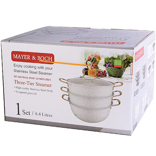 31253 Мантоварка 30 см 3-х ярусная MB (х6) - Mayer&boch фото 4
