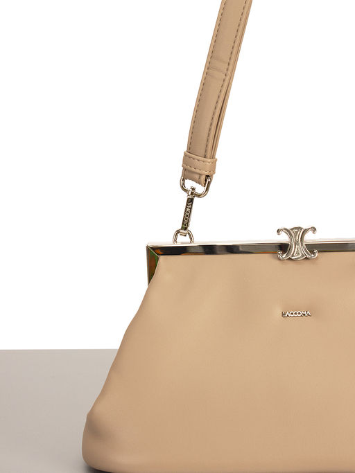 LACCOMA сумка Фиона-Ф826-капучино эко кожа хлопок  фото 3