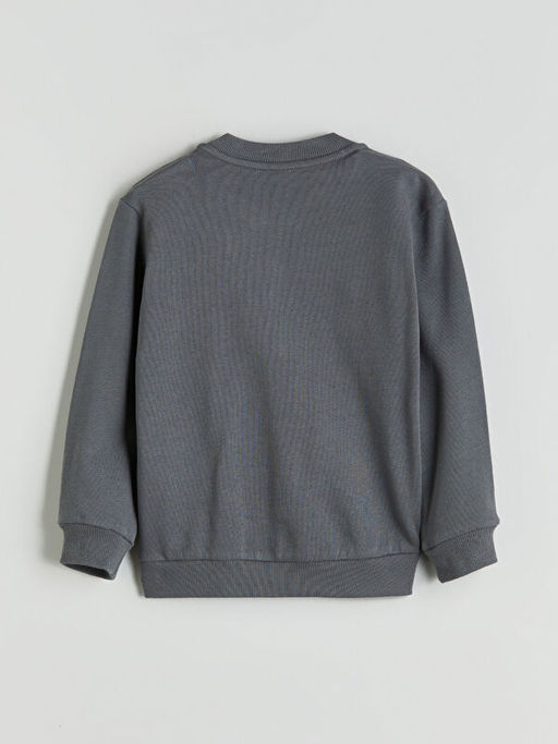 Basic Erkek ?ocuk Fermuarl? Sweatshirt