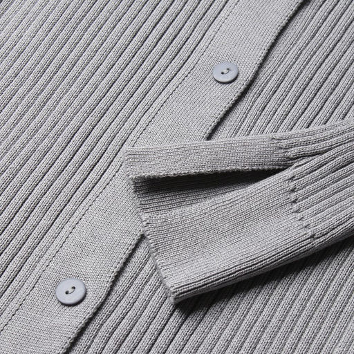 Джемпер женский на пуговицах MINAKU: Knitwear collection, серый, размер 42-44