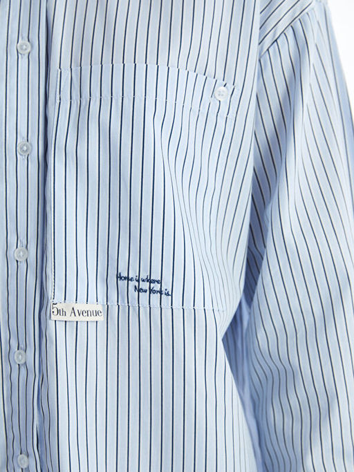 ?izgili Oversize Kad?n G?mlek Tunik