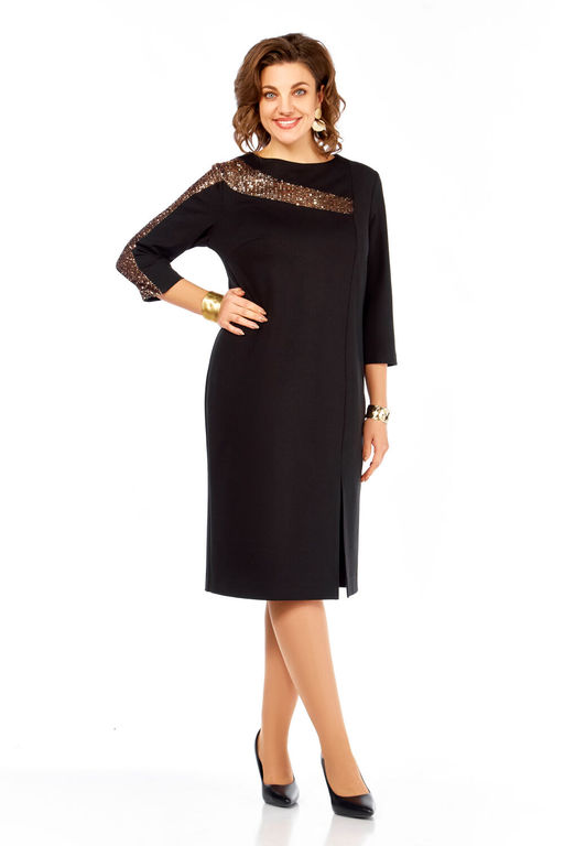 Платье Olga Style С978 черный