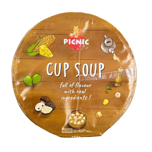 Суп б/п со вкусом сыра и кукурузы Cup Soup Picnic, Таиланд, 30 г Акция
