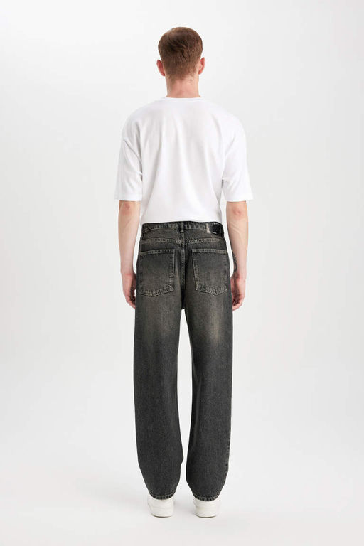 Широкие джинсовые брюки Baggy с нормальной талией и широкими штанинами - Defacto фото 7