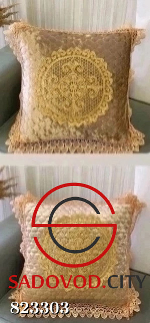 Наволочки с кружевом из велюра