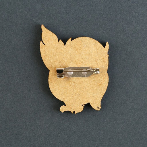 Цена за 2 шт. Значок деревянный Талисман на успех, 4?3.5 см