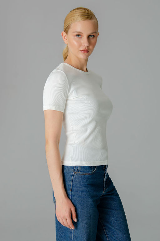 Арт.3203/6 Футболка женская 42-48 (4 шт) Цвет:молочный - Калинка фото 10