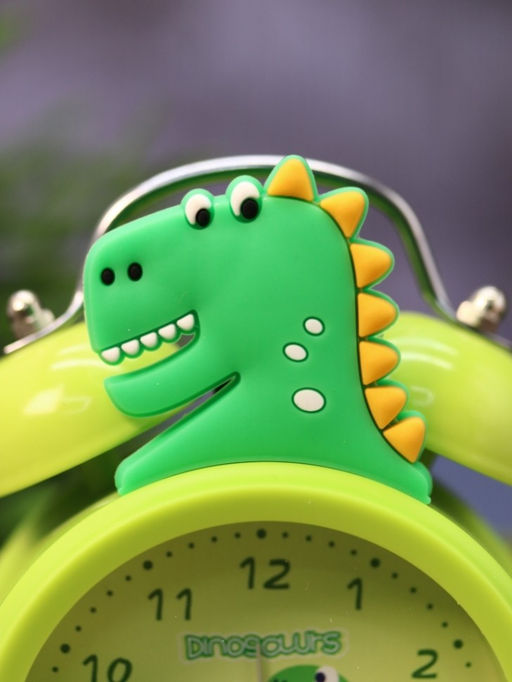 Часы-будильник Dinopalm, green (13х9 см)