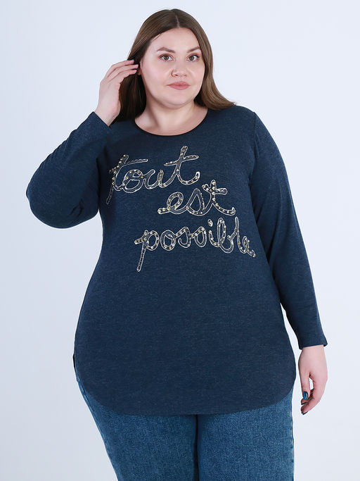 Блузка со стразами - Almond фото 4