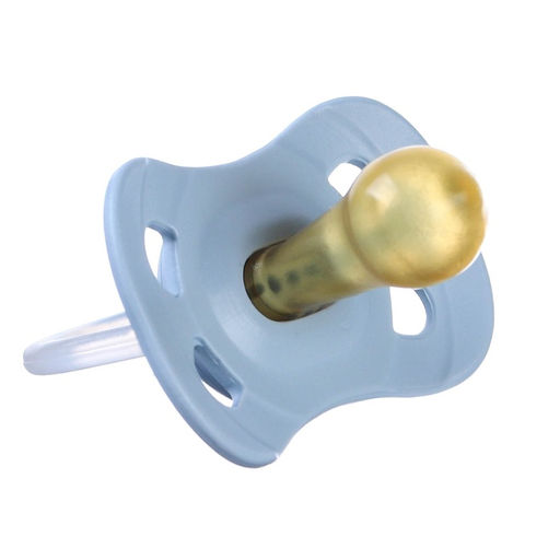 Соска - пустышка латексная классическая Крошка Я «Енотик», от 0 мес., голубой