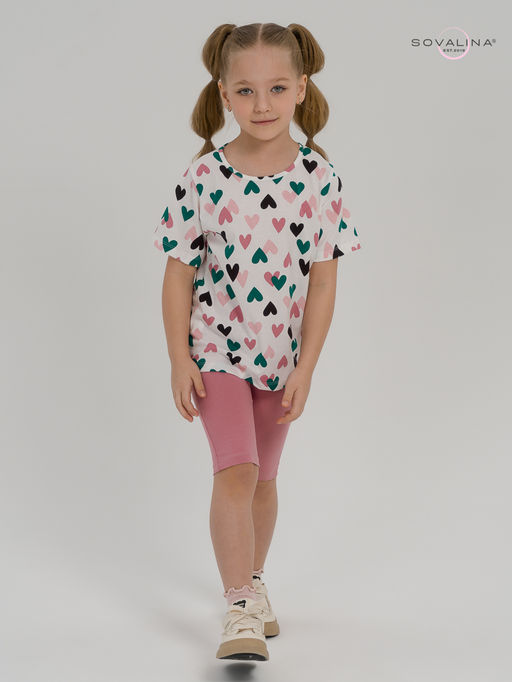 Костюм Актив зеленые сердечки-сухая роза - Sovalina фото 13