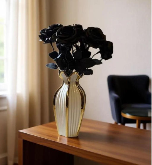 Роза черная одиночная Total Black / Высота 45 см.