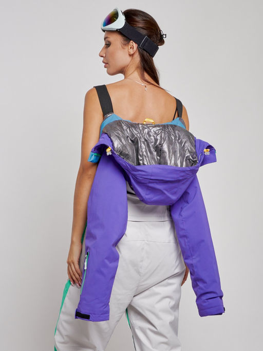 Горнолыжный комбинезон женский зимний темно-фиолетового цвета 2326TF - Chunmai фото 21