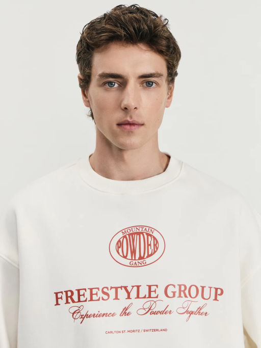 Толстовка с принтом на груди / Zarina