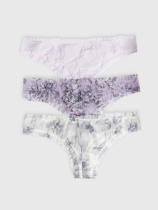Трусы женские бразилиана мультипак (3 шт.) сиреневые с розами - Mark formelle фото 8