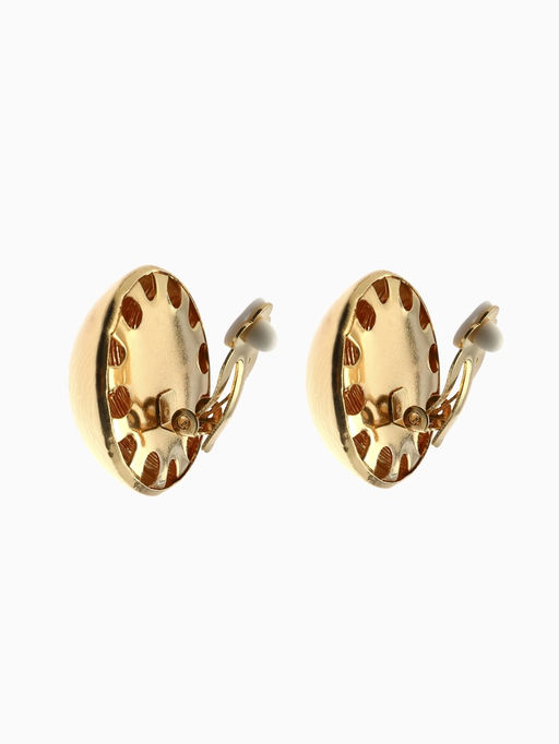 Серьги клипсы для ушей QF «Тренд. Объёмный круг», цвет золото