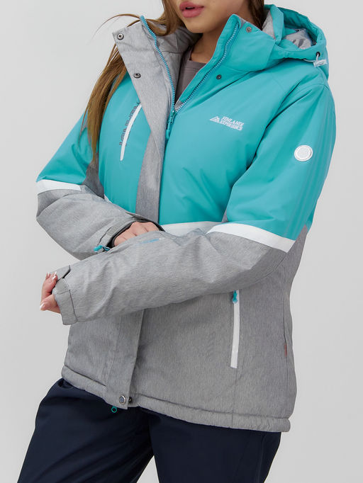 Горнолыжный костюм женский зимний бирюзового цвета 02807Br - Mtforce фото 5